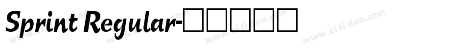 Sprint Regular字体转换